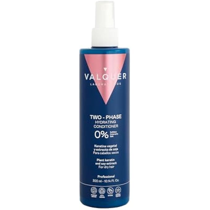 Valquer Laboratorios VALQUER ULTRA-MOISTURIZING BIPHASIC HAIR CONDITIONER FOR DRY HAIR. INTENSE HYDRATION AND NOURISHMENT. WITHOUT SULFATES, COLORANTS & SALT. VEGAN - 300 ML - Image 1